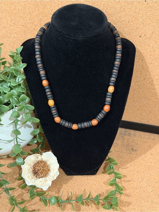 The Unbranded Brand Jewelry - Boho Black and Brown Beaded Women's Necklace
